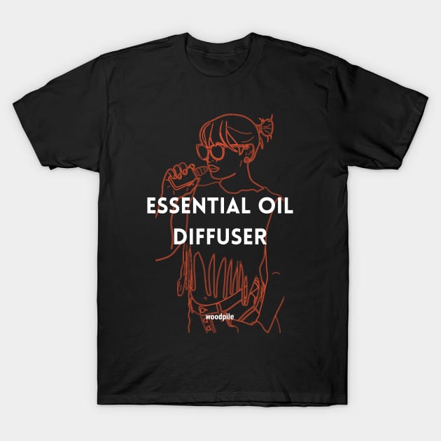 Essential Oil Diffuser Vape T-Shirt by Woodpile